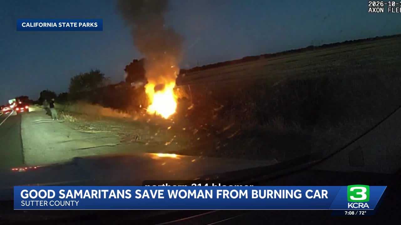 Officers rescue woman from burning car — WESH 2 Orlando, Sugar Land Community news